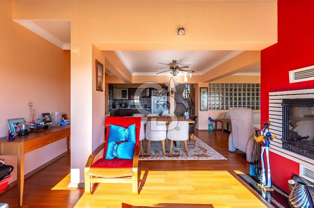 VİLLAKENT ŞÖMİNELİ GENİŞ BAHÇELİ SATILIK MÜSTAKİL TRİPLEKS VİLLA