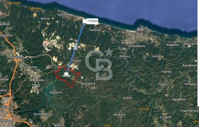 CB'DAN ŞİLE KÖMÜRLÜK,8.595M2, MÜSTAKİL, YOLA CEPHE SATILIK ARAZİ