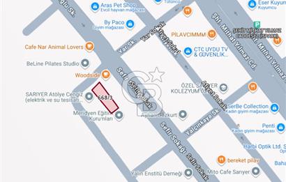 SARIYER MERKEZ, 186M2 DENİZE 200M,MÜSTAKİL ARSA, ÜZERİNDE DÜKKAN
