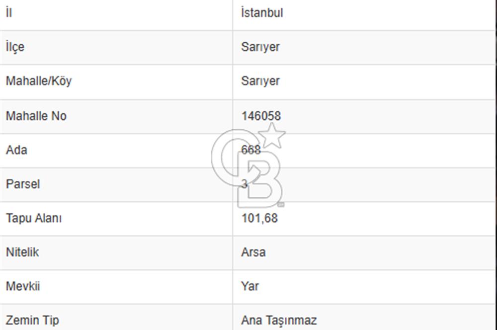 SARIYER MERKEZ, 186M2 DENİZE 200M,MÜSTAKİL ARSA, ÜZERİNDE DÜKKAN