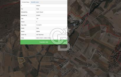 ANKARA AYAŞ ÇANILLI TEK TAPU 12.124M2