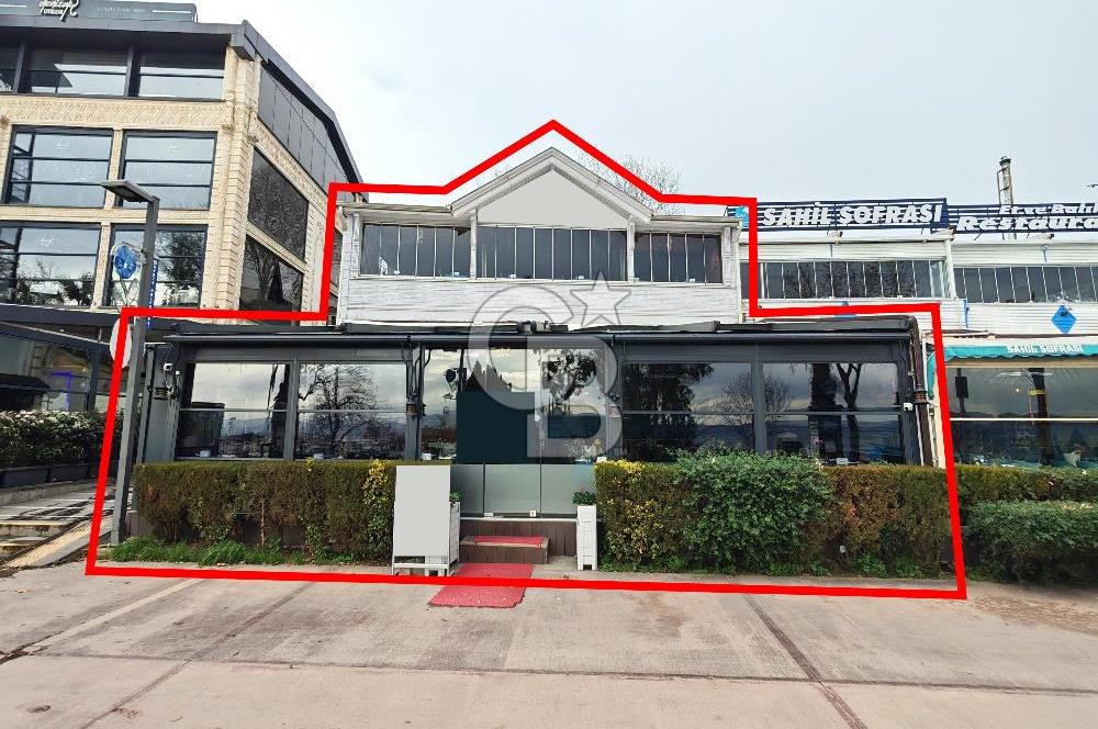 Eskihisar SAHİLDE Denize Sıfır, İki Katlı SATILIK DÜKKAN, İŞYERİ