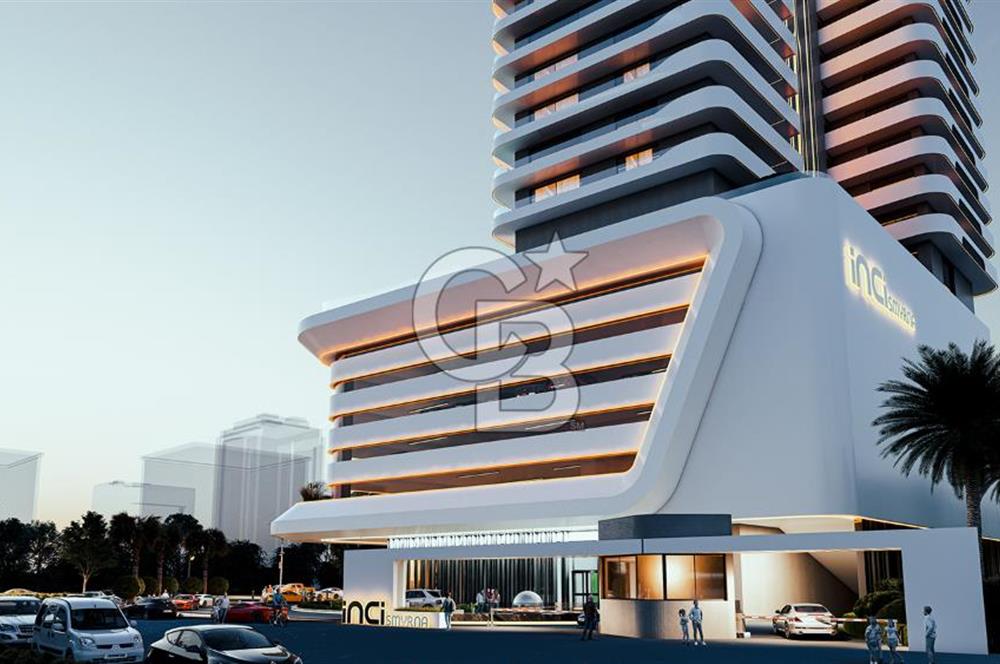 İzmir İnci Smyrna'da Deniz Manzaralı Satılık 1+1 Daire