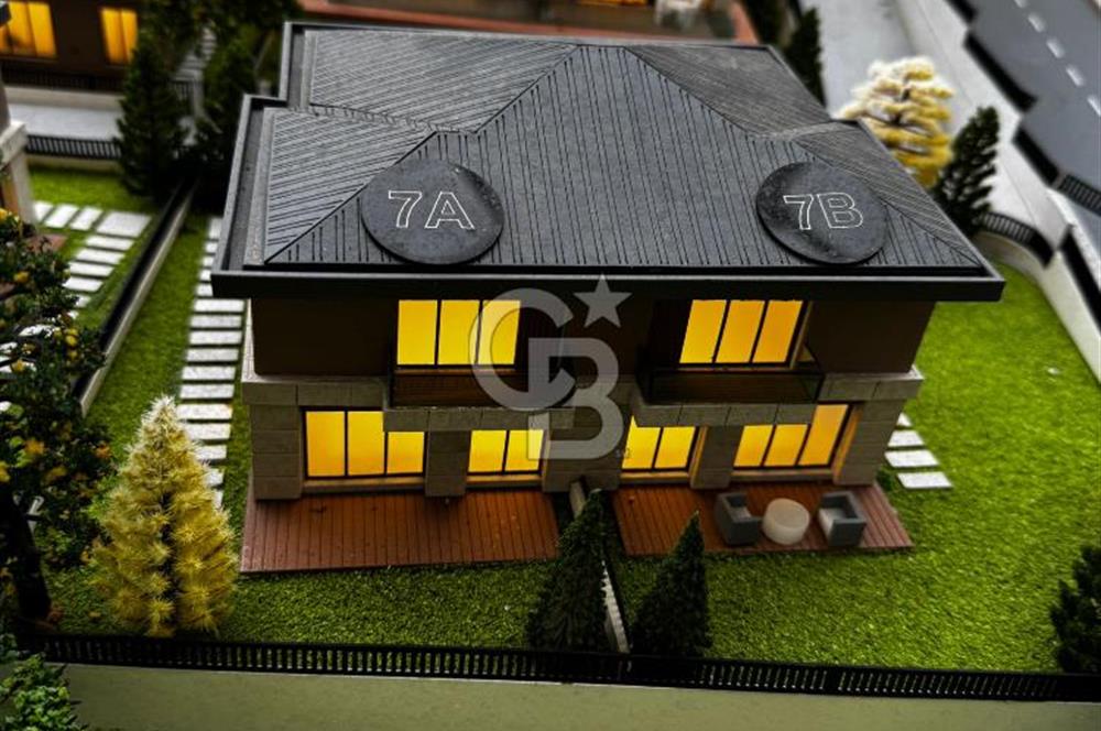 BAHÇE BAHÇEŞEHİR PROJESİ SATILIK 4+1 İKİZ VİLLA VADİ MANZARA