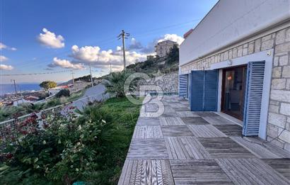 KARABURUN'DA MÜSTAKİL HAVUZLU FULL DENİZ MANZARALI 4+2 TAŞ VİLLA