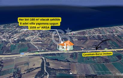 ÇANAKKALE LAPSEKİ SULUCADA BOĞAZ MANZARALI VİLLA İMARLI ARSA