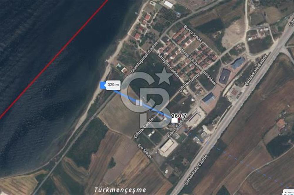 ÇANAKKALE LAPSEKİ KÖPRÜ DENİZ MANZARA SATILIK İMARLI 280M2 ARSA