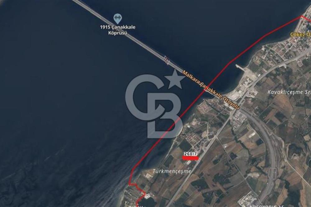 ÇANAKKALE LAPSEKİ KÖPRÜ DENİZ MANZARA SATILIK İMARLI 280M2 ARSA