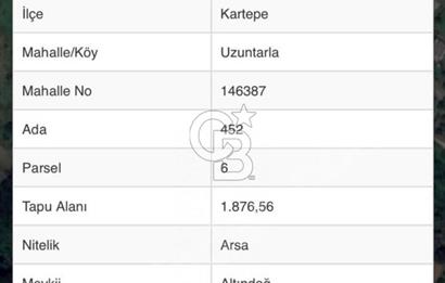 UZUNTARLA DA VİLLA İMARLI ARSAMIZ SATILIKTIR