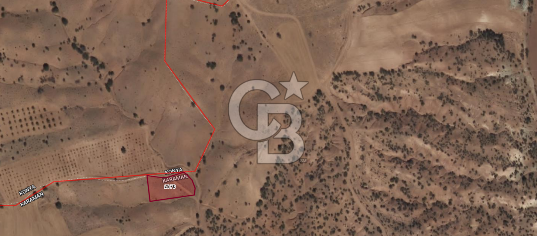 MUSELAND-KARAMAN BOZKANDAK DA 1717M2 SATILIK BAĞ