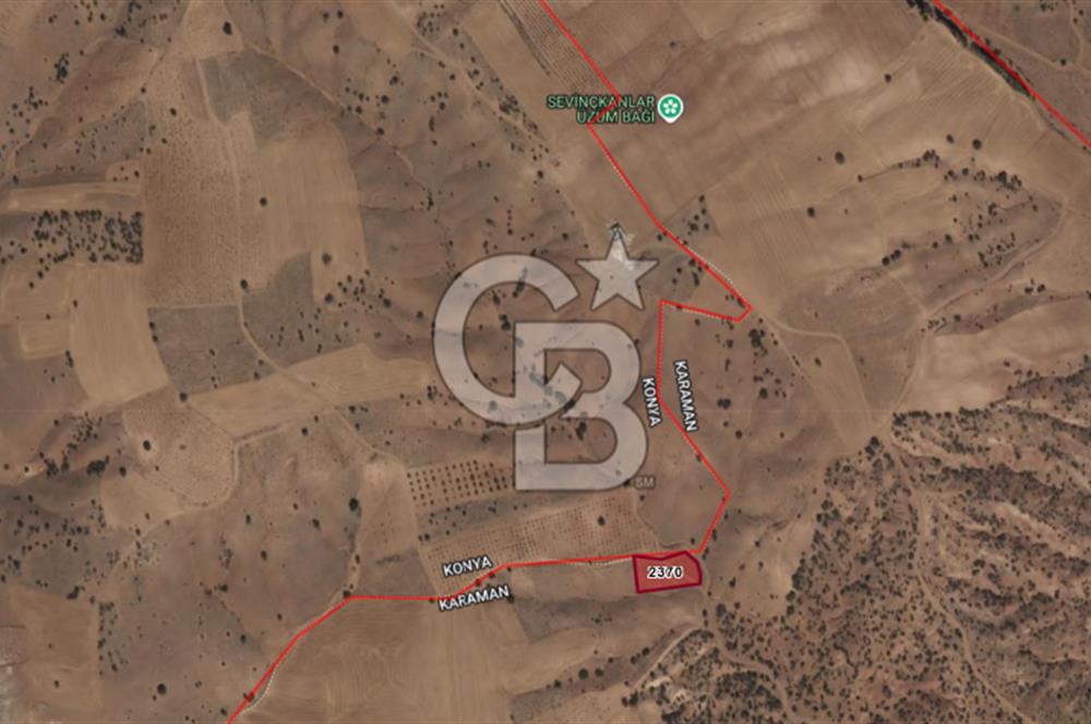 MUSELAND-KARAMAN BOZKANDAK DA 1717M2 SATILIK BAĞ