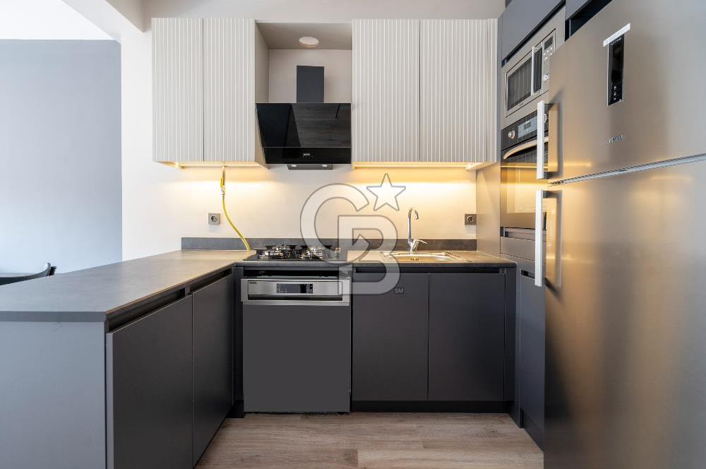 CB LEVEL'DAN 23 NİSAN MAHALLESİNDE BTG MEVA PROJESİNDE ARAKAT 1+1 EŞYALI YÜKSEK KİRA GETİRİLİ SATILIK DAİRE