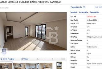 SATILIK LÜKS 4+1 DUBLEKS DAİRE /EBEVEYN BANYOLU - 3 - 331870