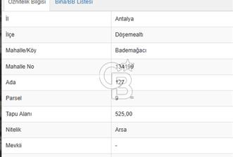 DÖŞEMEALTI BADEMAĞACINDA SATILIK ARSA - 2 - 331969