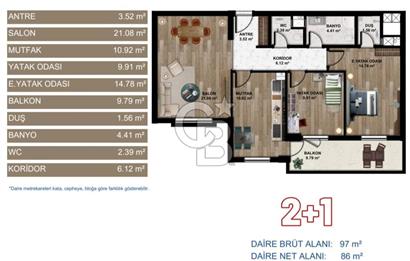 SARAYCIK PEKTANE PRESTİJ KONUTLARINDA YIL SONU TESLİM 2+1 SIFIR DAİRE