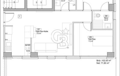 CADDEBOSTAN GÖKÇE SOKAK'TA SATILIK 2+1 BAHÇE KATI
