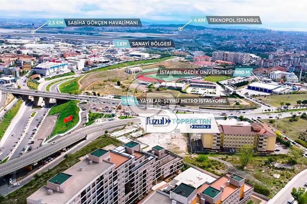 Fuzul Topraktan Pendik 2 2+1 Arsa Paylı Satılık Devirli