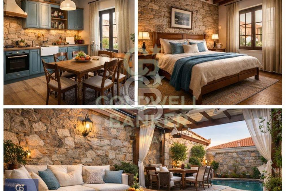 AYVALIKTA TARİHİ DOKUSU KORUNMUŞ RESTORASYONA UYGUN TAŞ EV