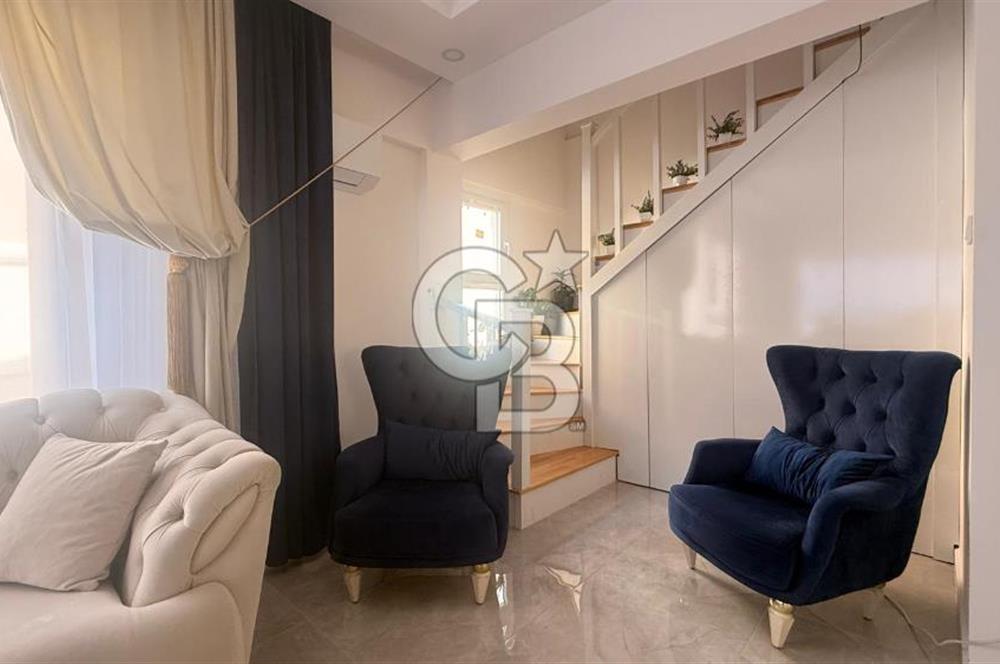 Didim Çamlık’ta Teraslı Şehir Manzaralı Full Yenilenmiş 3+1 Dubleks