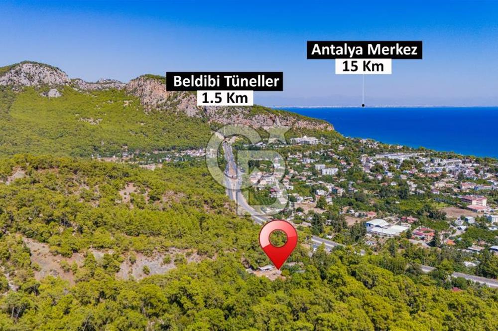 BELDİBİ'NDE 5206 M2 DENİZ MANZARALI TAPULU ARAZİ