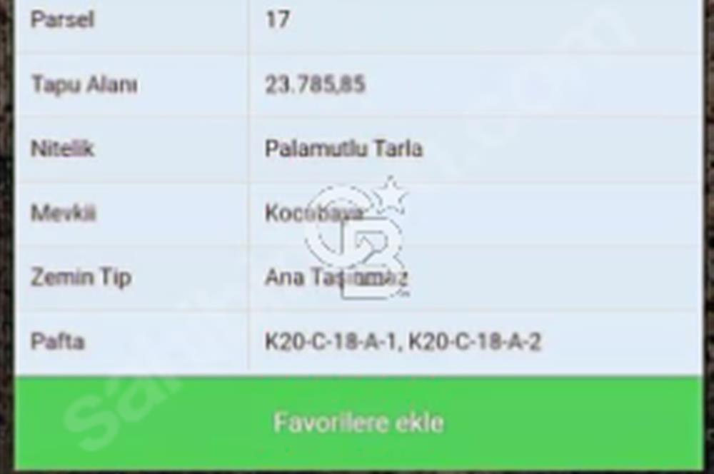 TEK TAPU 24 DÖNÜM ARAZİ