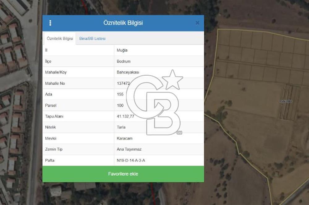 Bodrum Bahçeyakası Satılık Arazi