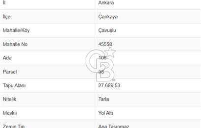 ÇAVUŞLU MAHALLESİNDE HİSSELİ 2472 M² SATILIK TARLA