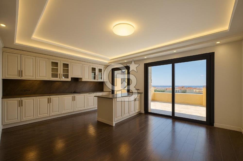 Büyükçekmece'de Deniz Manzaralı Sıfır 6+1 Teraslı Satılık Villa