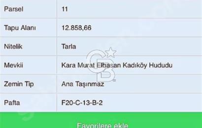 ÇATALCA OVAYENİCE SATILIK HİSSELİ MUVAFAKATNAMELİ 357 M2 TARLA