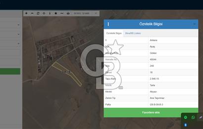 AYAŞ GÖKLER MAH SATILIK 2.846 M2 TARLA