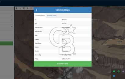 SİNCAN TEMELLİ BACI MAH SATILIK 1.865 M2 TARLA