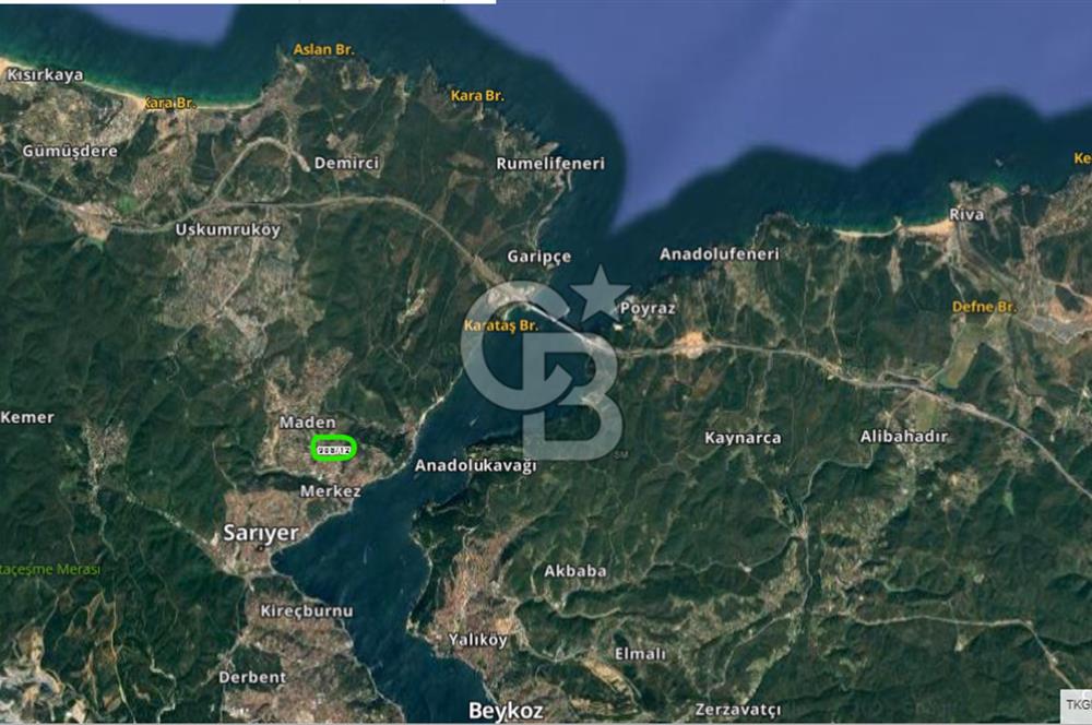 CB'DAN SARIYER MERKEZ MADEN, 82M2, MÜSTAKİL, DENİZE 750M ARSA