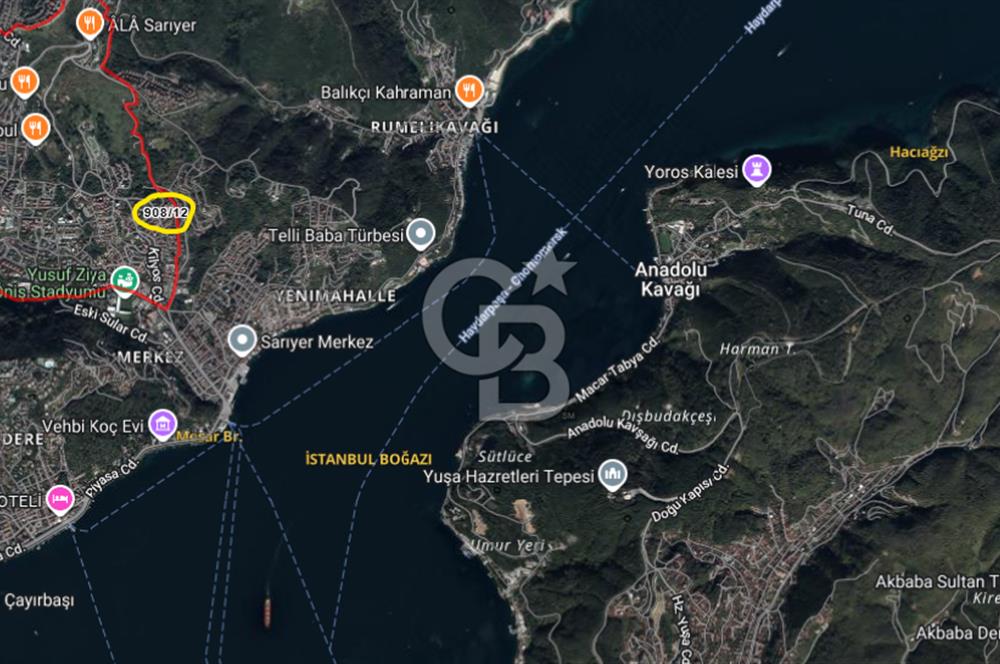CB'DAN SARIYER MERKEZ MADEN, 82M2, MÜSTAKİL, DENİZE 750M ARSA