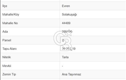 EVREN'DE KIZILIRMAK'A YAKIN 39 DÖNÜM *VERİMLİ* SATILIK TARLA