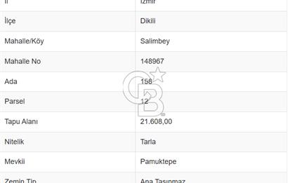 CB ODAK'TAN DİKİLİ SALİMBEY'DE 21 DÖNÜM VERİMLİ TARLA