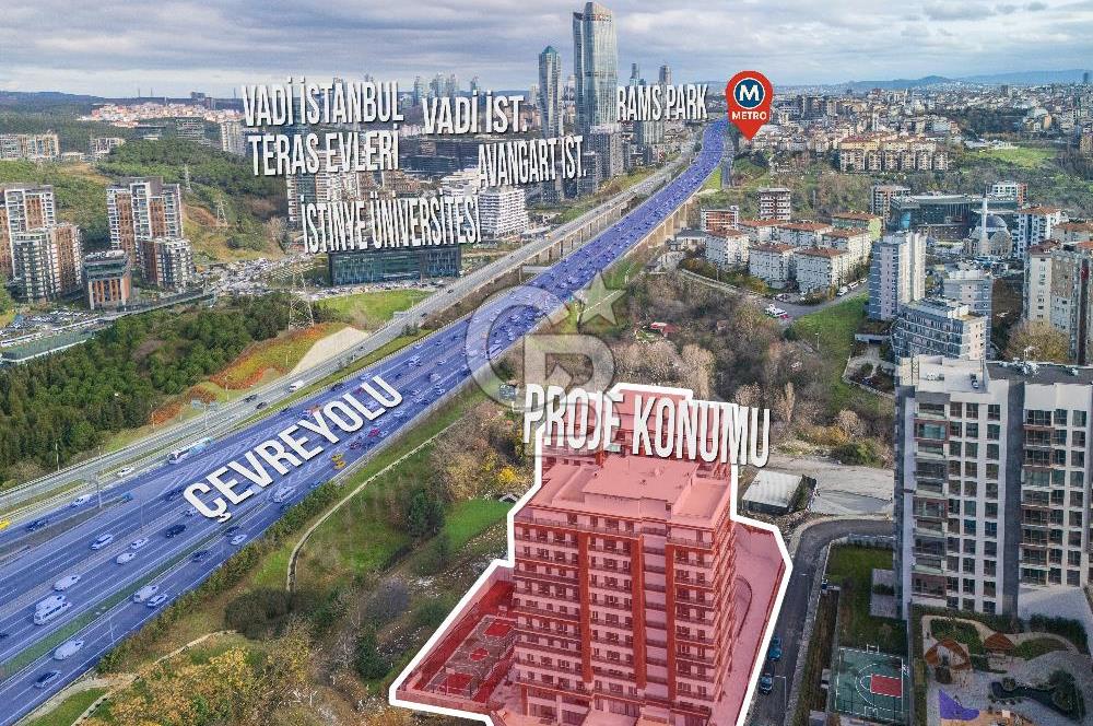 KAĞITHANE/HAMİDİYE İSTOVA GREEN SATILIK 2+1 BÜYÜK TİP DAİRE