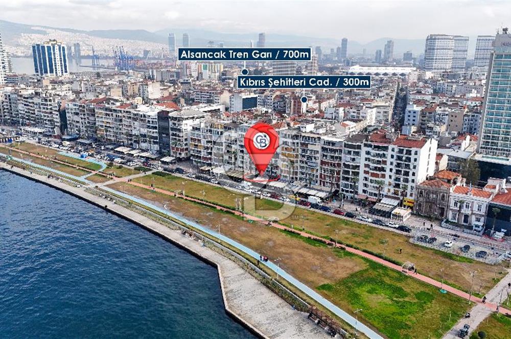 Alsancak Kordon Kiralık 318 m2 Dükkan