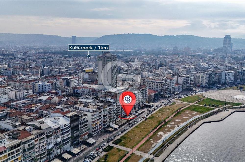 Alsancak Kordon Kiralık 318 m2 Dükkan