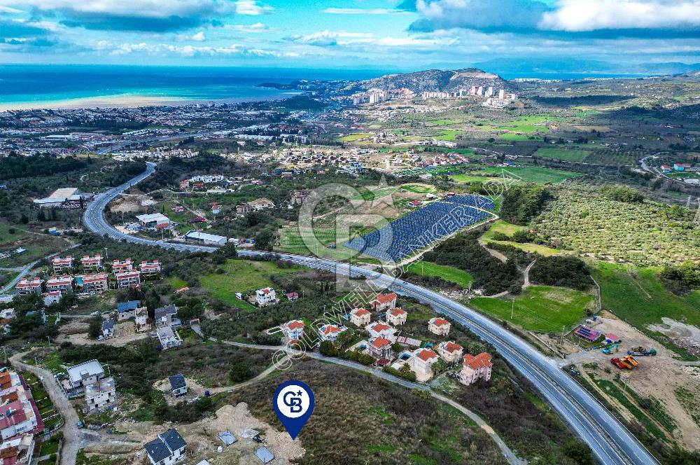 Kuşadası Kirazlı'da Deniz Manzaralı Villa Arsası