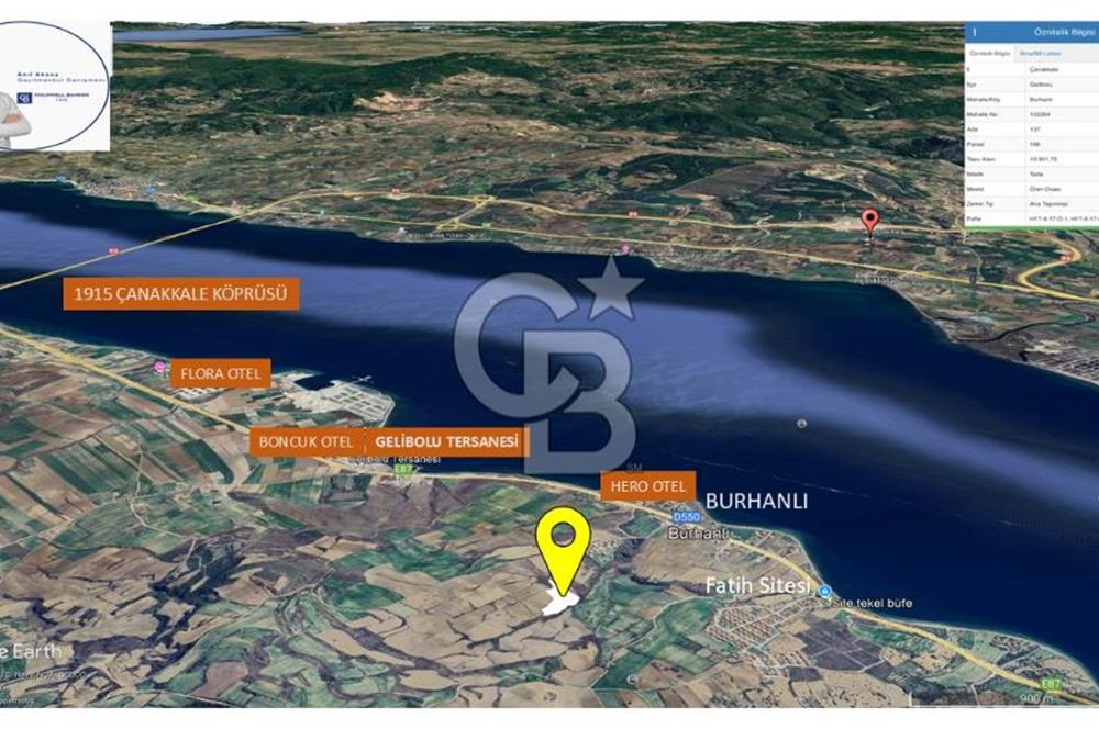 MUHTEŞEM BOĞAZ VE 1915 KÖPRÜ MANZARALI ACİL SATILIK ARAZİ