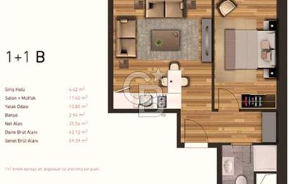 KARTAL PROPA VİSTA EŞYALI MANZARALI YÜKSEK KAT KİRALIK 60m2 1+1 DAİRE FIRSATI