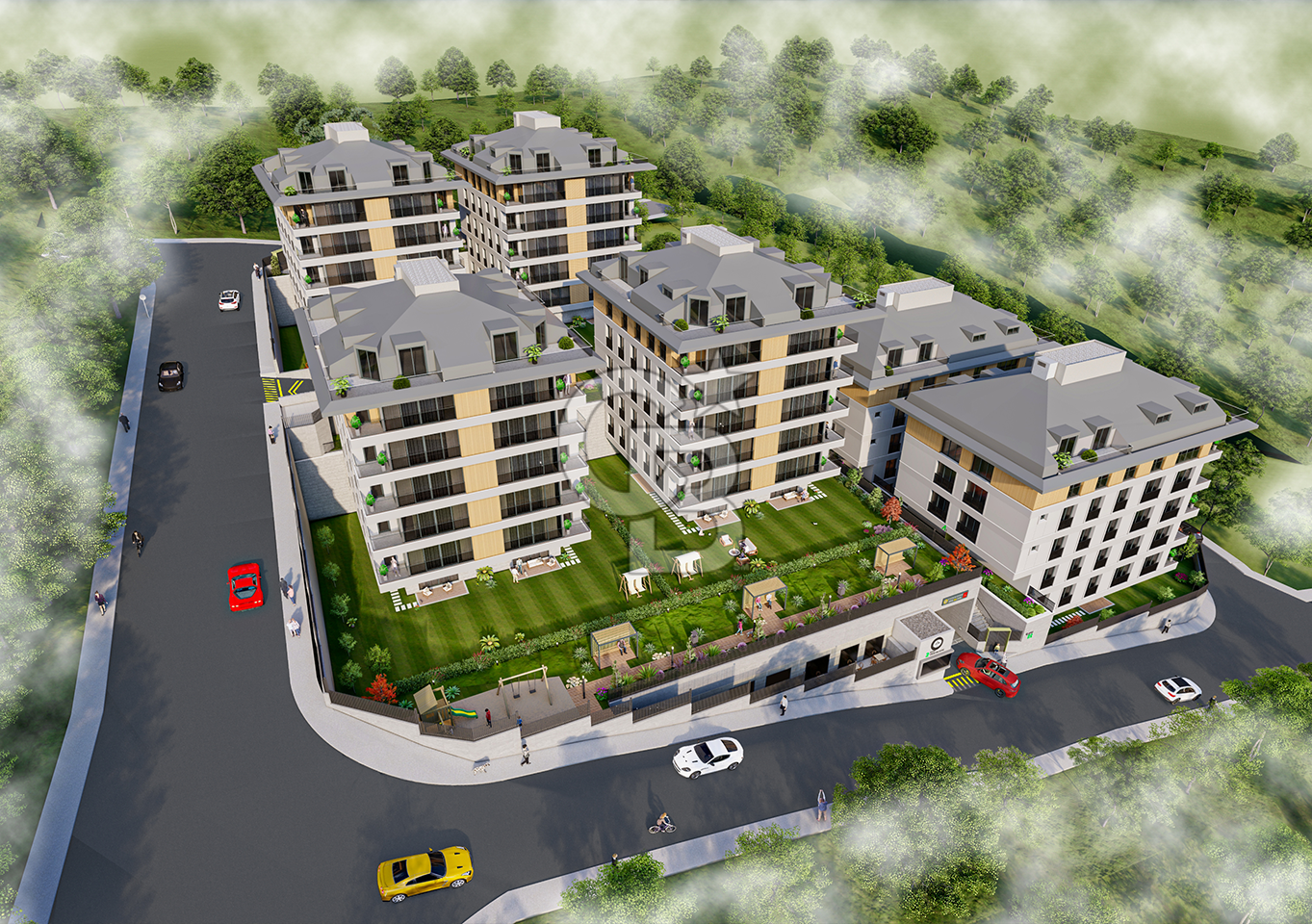 ALA ÇAMLICA 2DE 3 BANYOLU 4+1 | DOĞA CEPHELİ | FONKSİYONEL PLAN