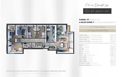 ALA ÇAMLICA 2DE 3 BANYOLU 4+1 | DOĞA CEPHELİ | FONKSİYONEL PLAN