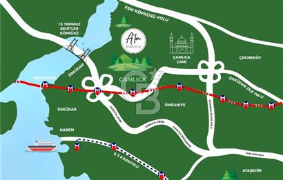 ALA ÇAMLICA 2DE 3 BANYOLU 4+1 | DOĞA CEPHELİ | FONKSİYONEL PLAN