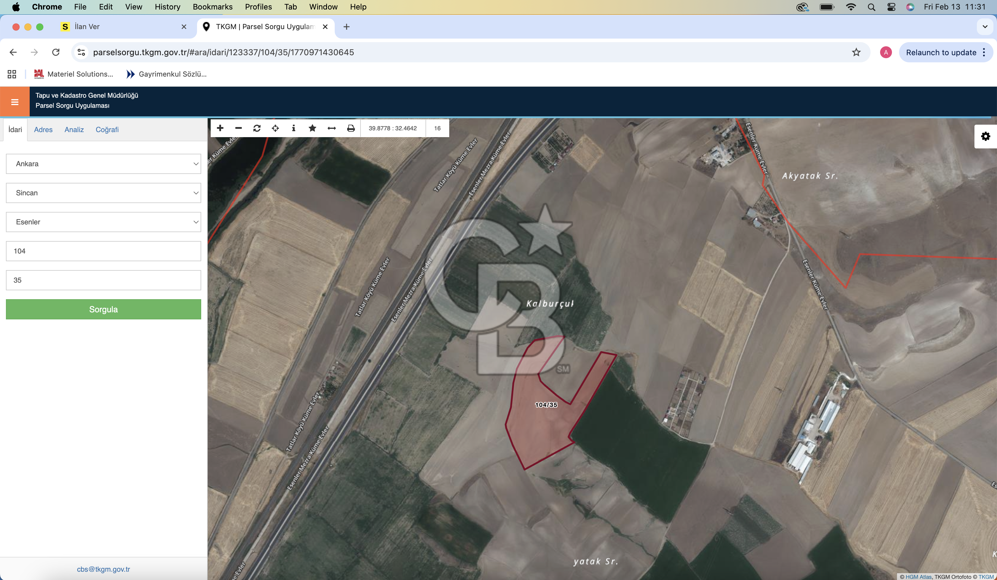 Sincan Temelli'de 25 Dönüm Satılık Tarla - Yatırım Fırsatı