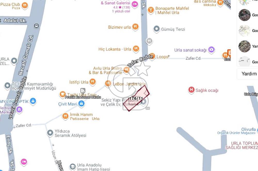 URLA SANAT SOKAĞINDA SATILIK ARSA FIRSATINI KAÇIRMAYIN