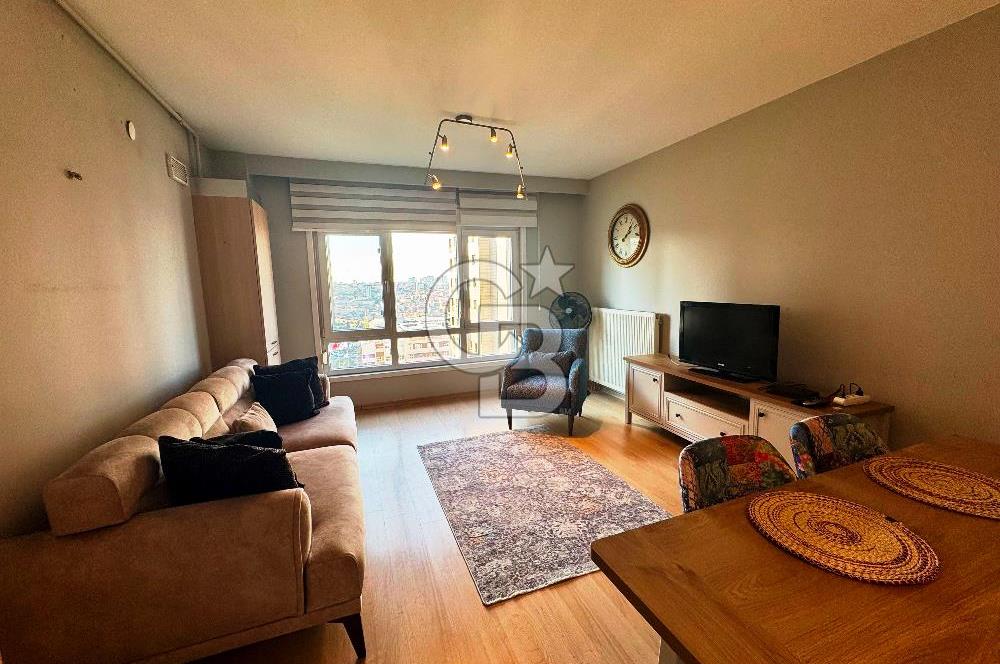 KENTPLUS ATAŞEHİR A4 BLOK’TA 10. KATTA, YENİ EŞYALI, BAKIMLI 1+1 DAİRE