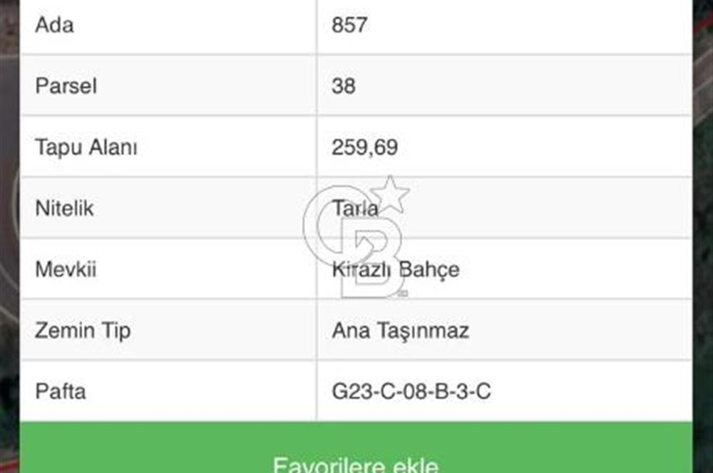 Başiskele Yeniköy'de 259 M² Arazi