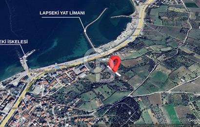 ÇANAKKALE LAPSEKİDE BOĞAZ VE KÖPRÜ MANZARALI SATILIK TARLA