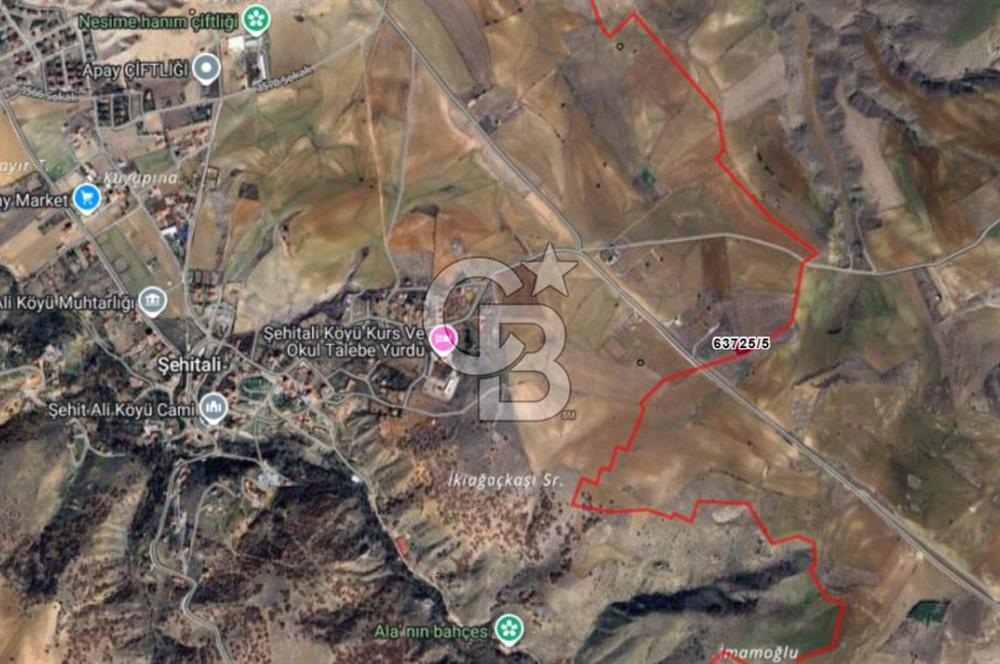 ŞEHİTALİ 'DE 0,40 EMSAL SATILIK 1417 m² KÖŞE VİLLA PARSELİ ARSA